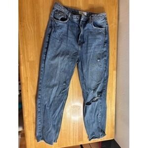 We The Free Distressed Denim Jeans Women Blue Light Wash Size 32